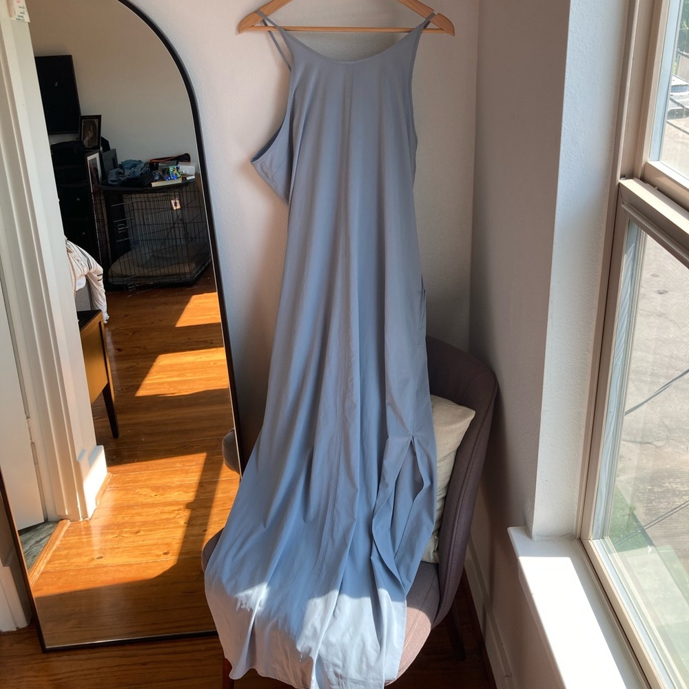 Athleta Light Blue Maxi Dress